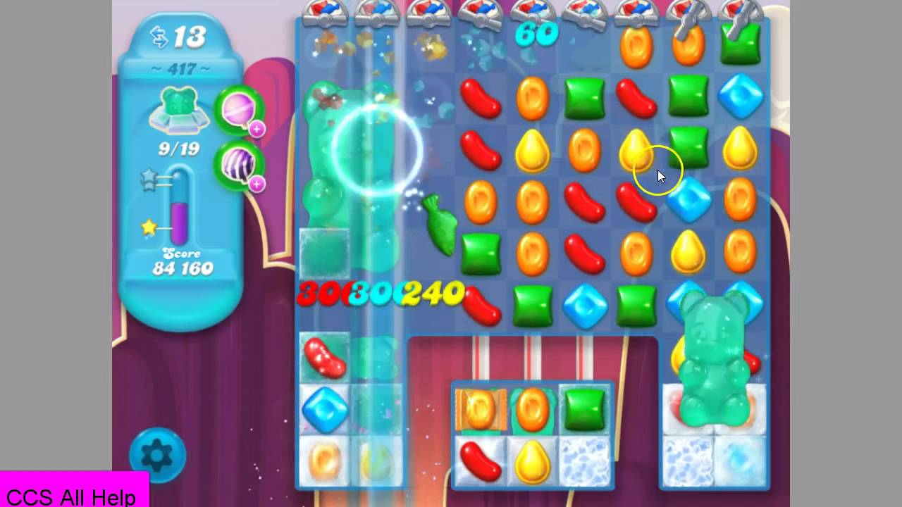 Candy Crush Soda Saga level 417 No Boosters