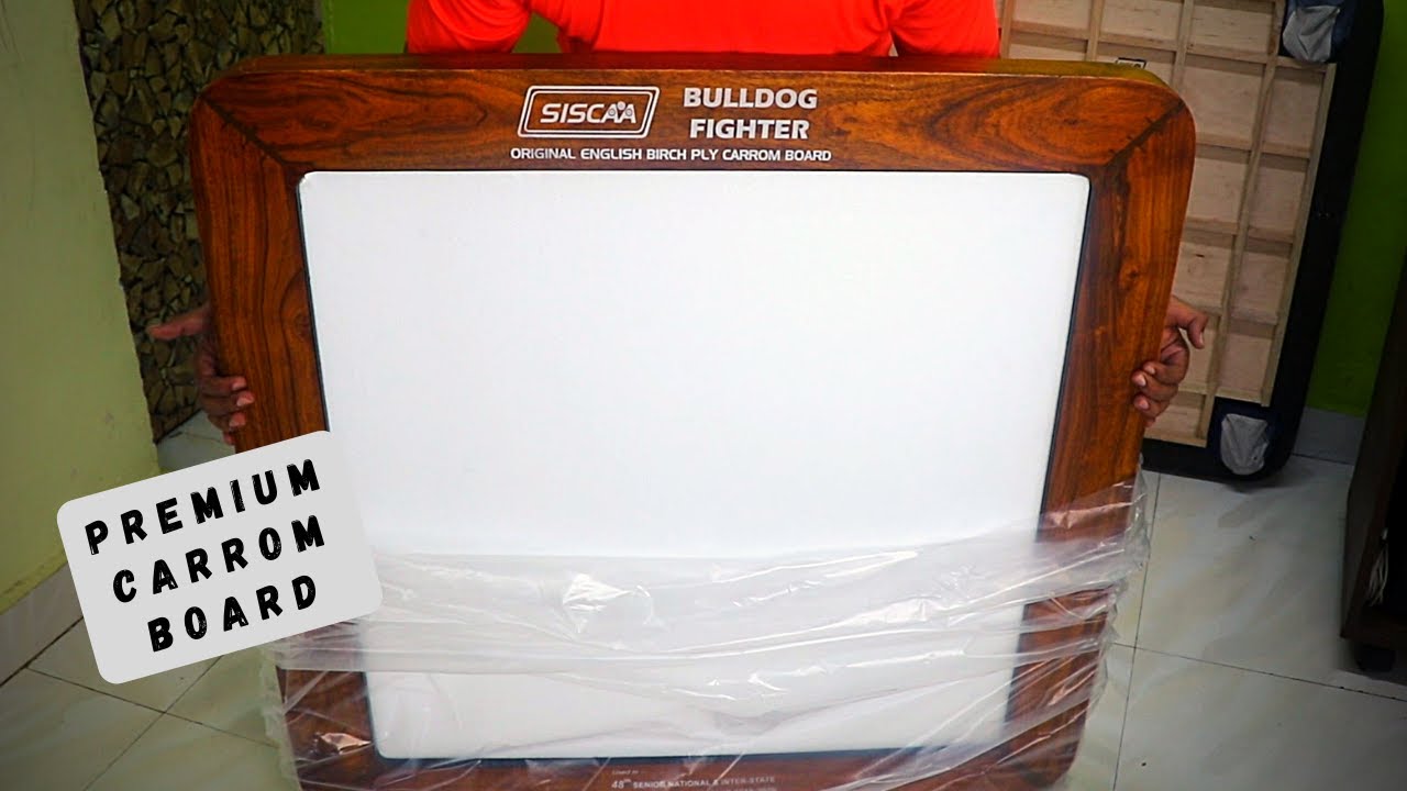 Siscaa Fighter Bulldog Carrom board Unboxing & Review