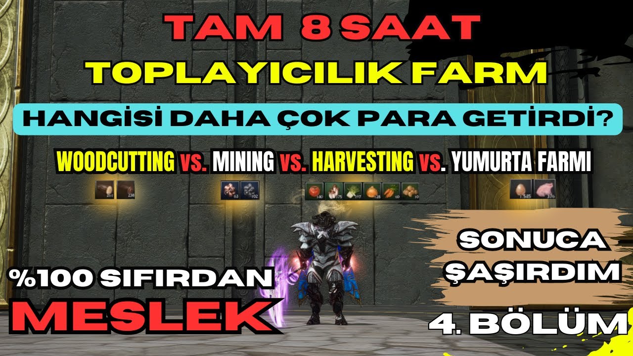 8 SAAT TOPLAYICILIK FARMI ATTIM! | HANGİSİ DAHA ÇOK PARA GETİRDİ? Rise Online Meslek Serisi 4