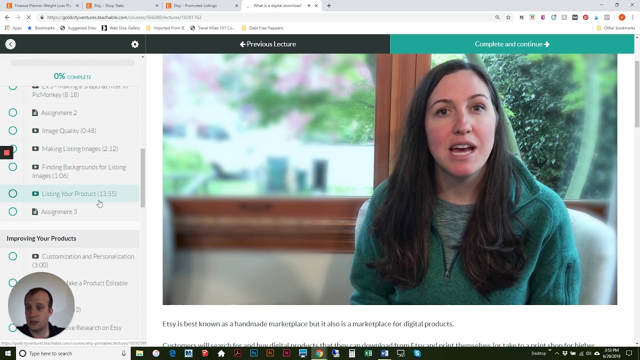 Review of Etsy Printables Course by Gold City Ventures