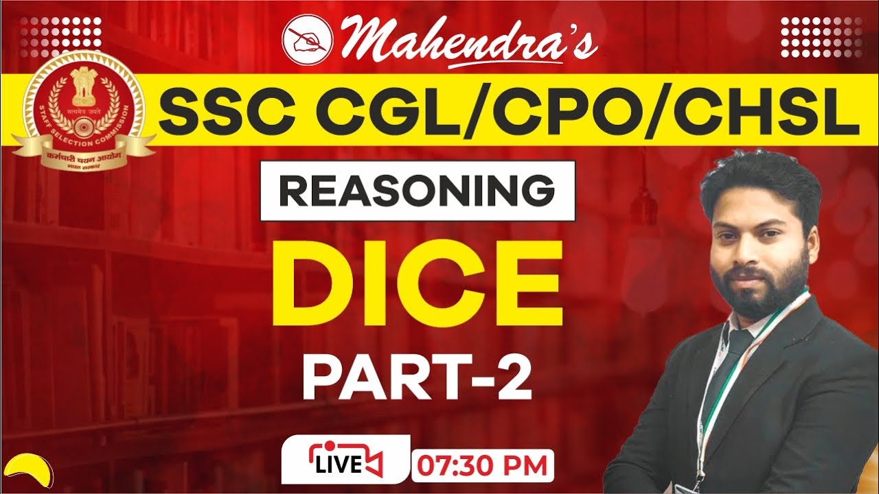 Dice | Part 2 | SSC CGL 2021-22 | SSC 2022 | Reasoning | Tips & Tricks