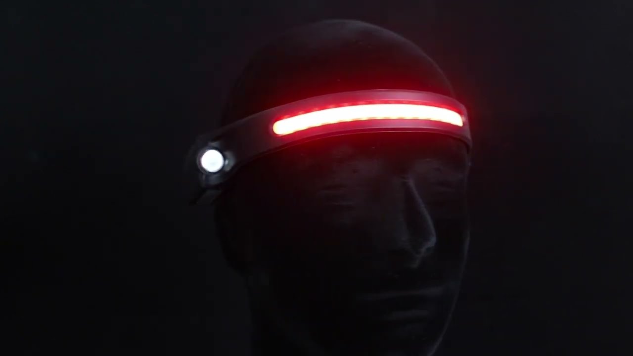 Headlamp Flashlight with Red & White Light for Low Light