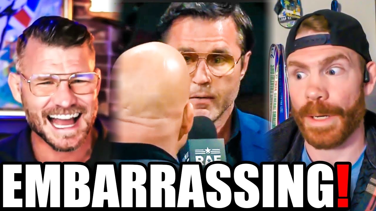 Chael Sonnen waits as Tito Ortiz attempts to talk [CRINGE WARNING]