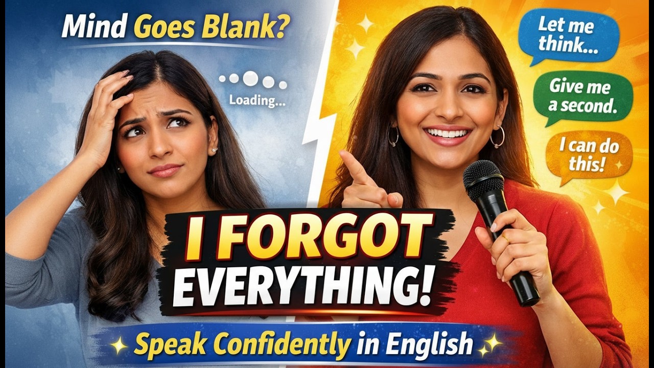 Why Your Mind Goes Blank in English — And How to Fix It!
