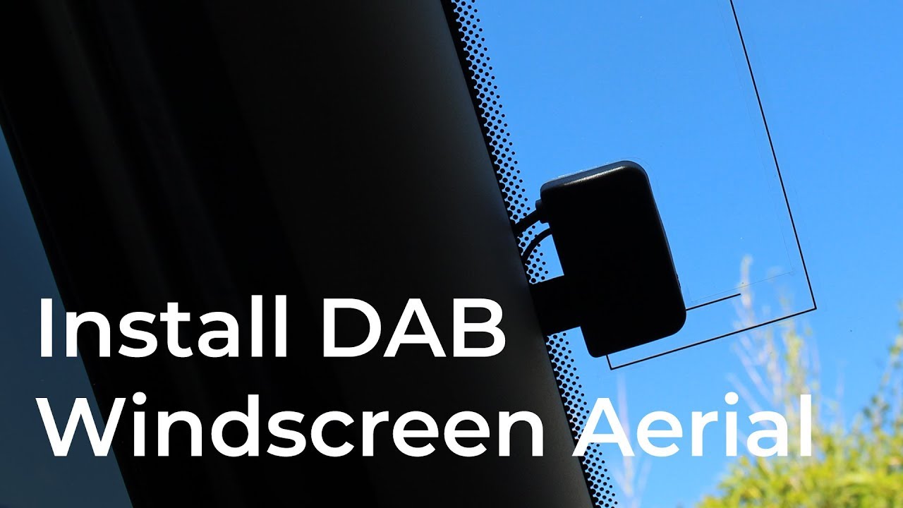 Установка антенны DAB на лобовое стекло