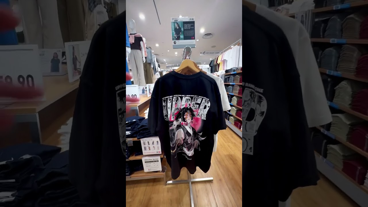 Demon slayer Tee found in Uniqlo? #unboxing #animeart #manga #demonslayer #animeedit
