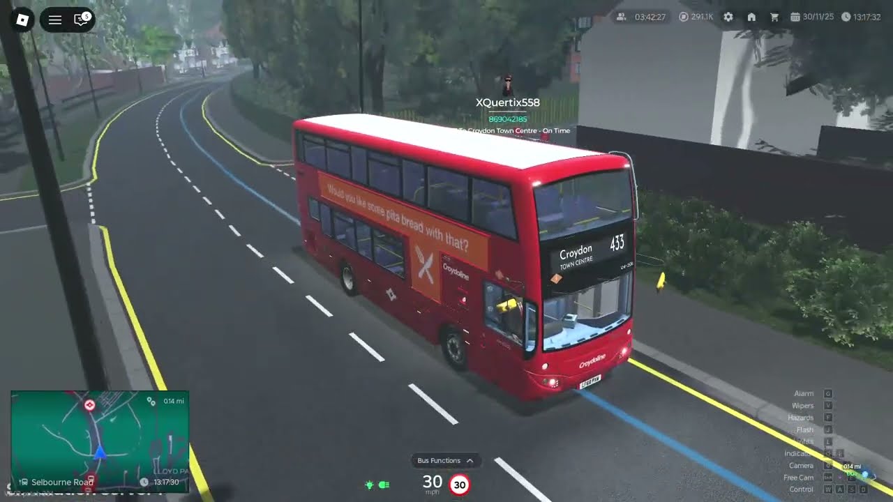 Roblox Croydon 433 Flood(Shift)Driving Sim Server SCCR-CTC