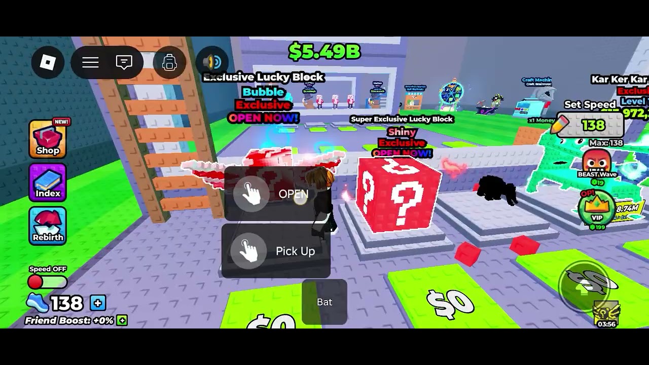 The Escape waves for lucky block first vid(someone bully me:( )