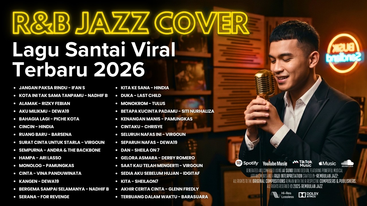 Lagu Pop Hits Indonesia Terbaru - Lagu Santai 2026 🌙🎷┃Rembulan Jazz