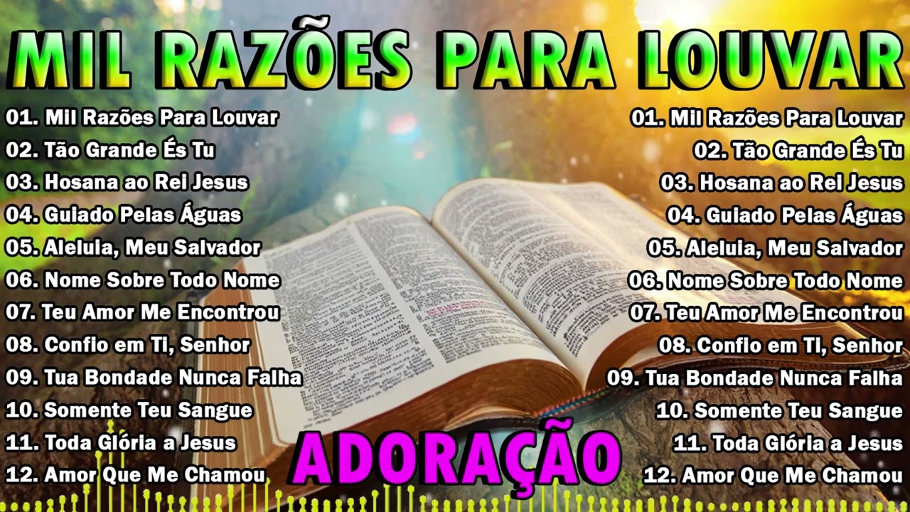 Mil Razões Para Louvar 🙌 | Louvores de Adoração 2025 Para Exaltar o Nome de Jesus