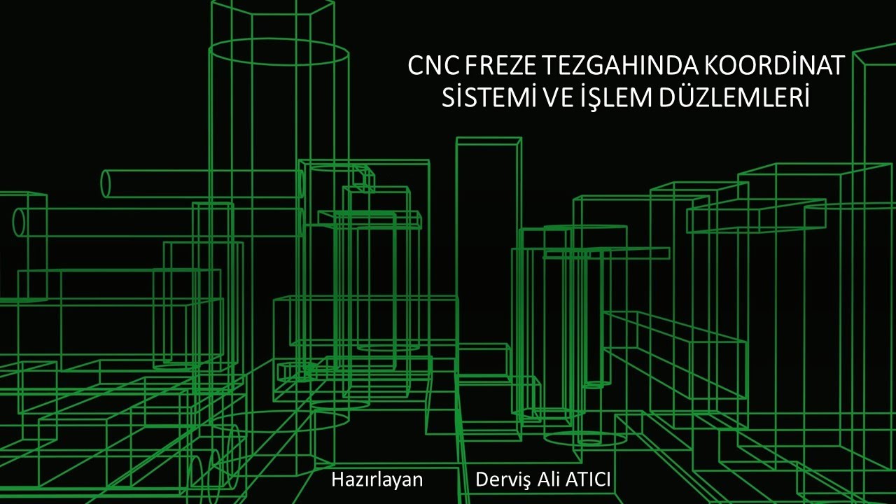 5 - CNC Freze Tezgahında Koordinat Sistemi ve Düzlemler