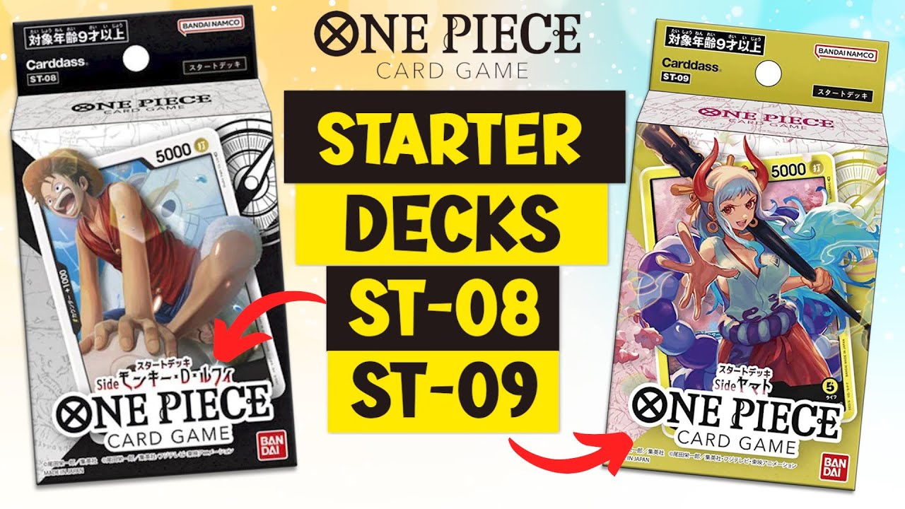 SIDE MONKEY D. LUFFY [ST-08] AND SIDE YAMATO [ST-09] STARTER DECK OPENING - One Piece Card Game