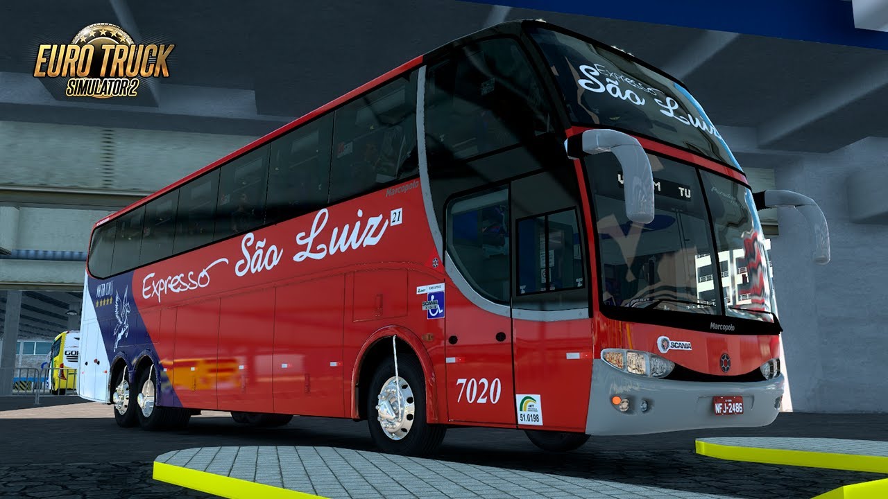 SÃO LUIZ | MAPA EAA | Volta Redonda - Rio de Janeiro | Marcopolo G6 1550 LD V1.54 | EURO TRUCK 2