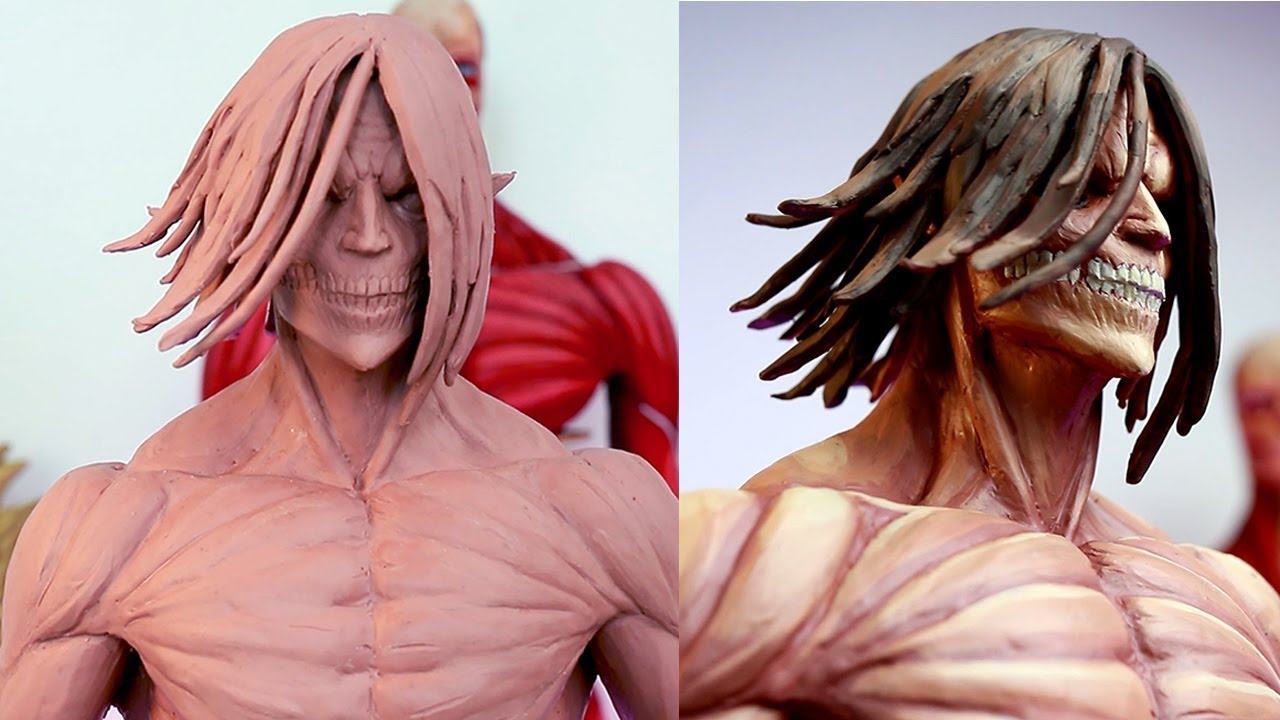 Sculpting Eren Yeager's Titan form Final Season Scene | Attack on Titan