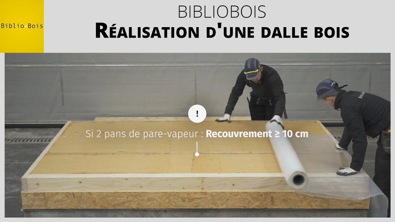 BiblioBois - Réalisation d'une dalle bois