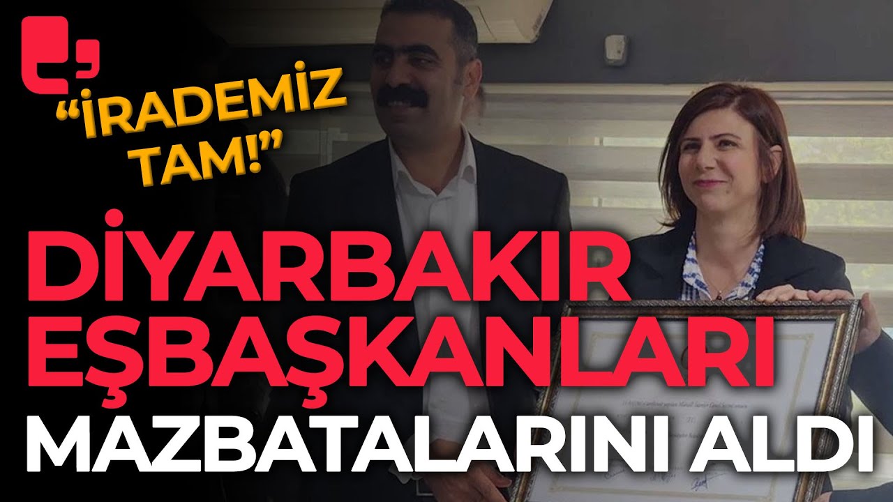 Diyarbakır Eşbaşkanları Serra Bucak ve Doğan Hatun mazbatalarını aldı 