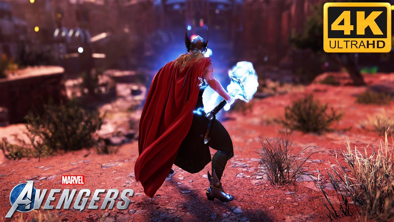 The Mighty Thor!! (Jane Foster) Combats Gameplay | Marvel's Avengers (4K 60fps)