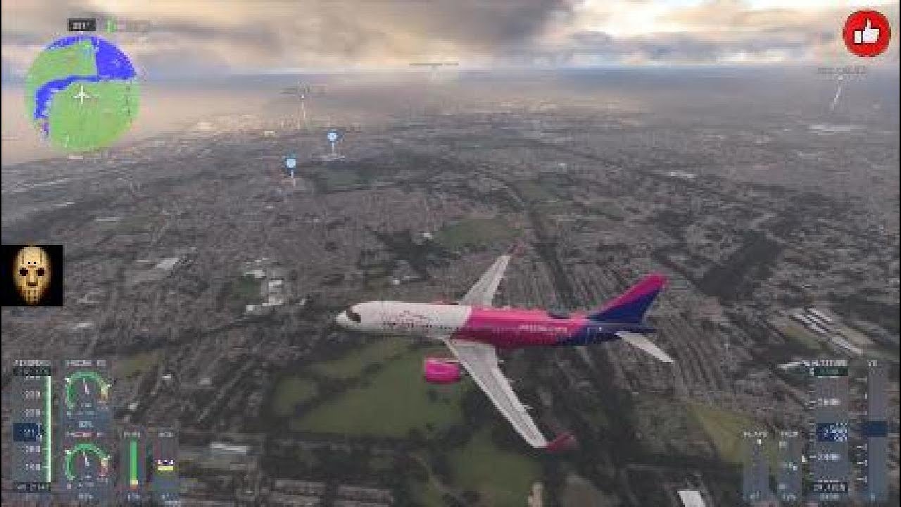 MFS 2024 - A320 - LOW ALT FLIGHT OVER LIVERPOOL - ILS LANDING @ JOHN LENNON AIRPORT - PS5 PRO