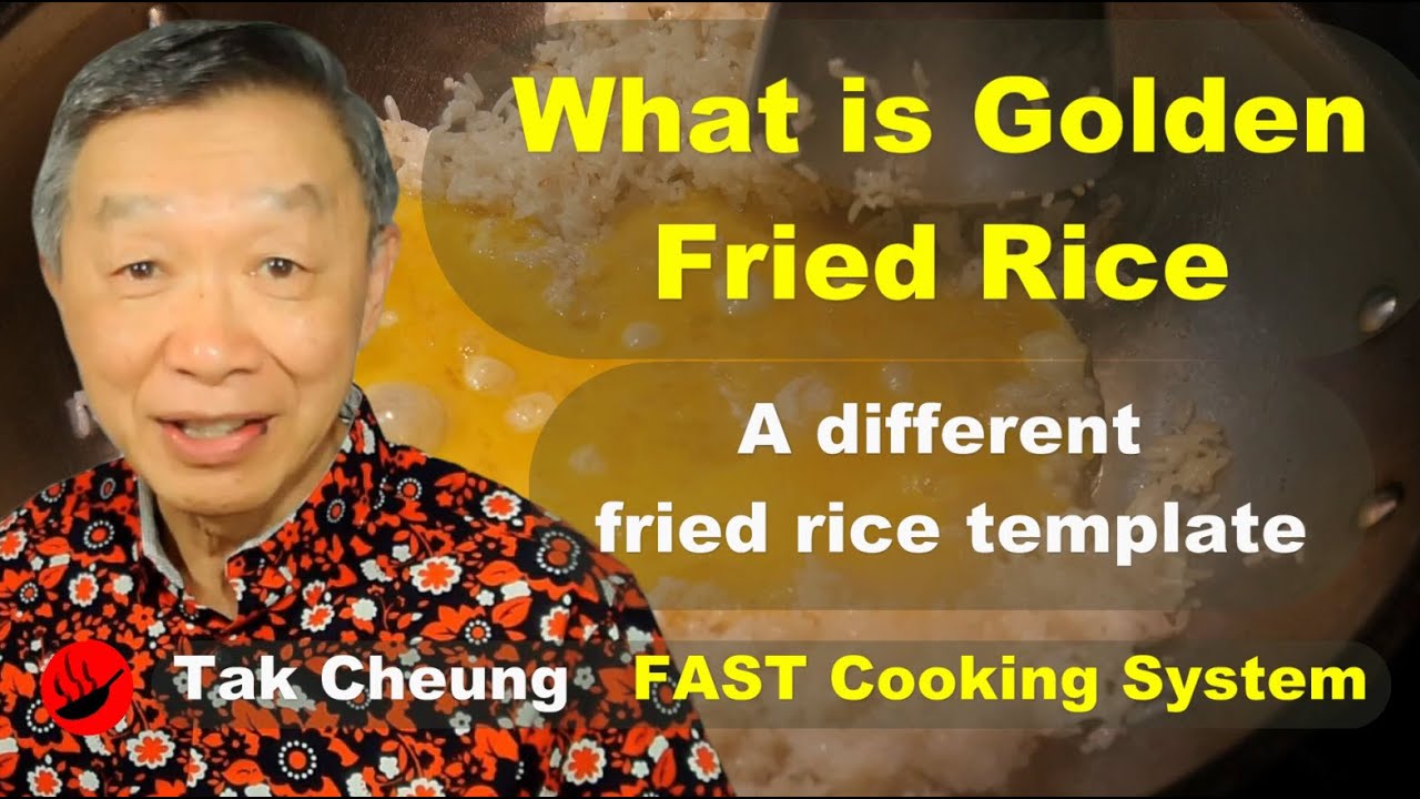 A unique fried rice template: The Golden Fried Rice.  Create a smooth and silky fried rice.
