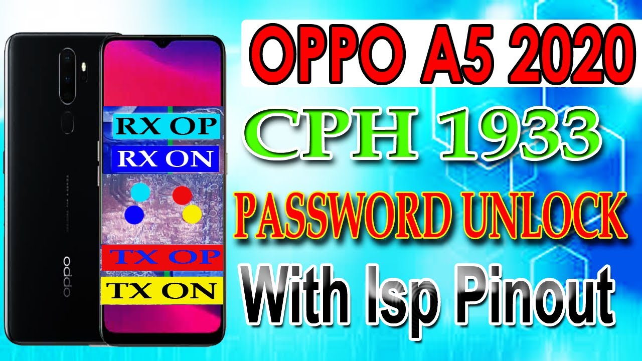 Oppo A5 2020 CPH 1933 UFS CHIP Password Unlock with Isp Pinout । Faruk Talecom
