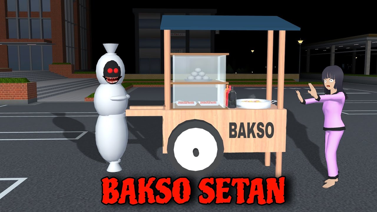 Yuta Dan Mio Bertemu Bakso Setan Hantu Kepala || Sakura School Simulator