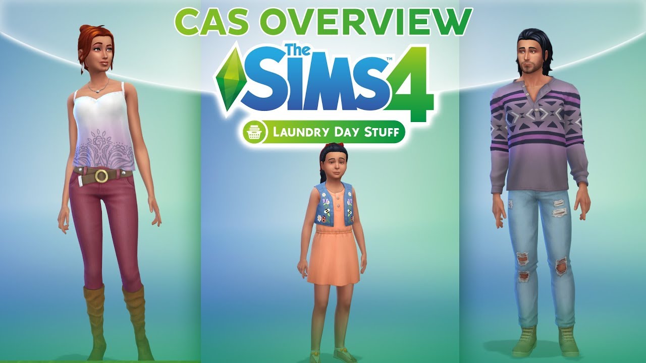 The Sims 4 Laundry Day Stuff: Create A Sim Overview