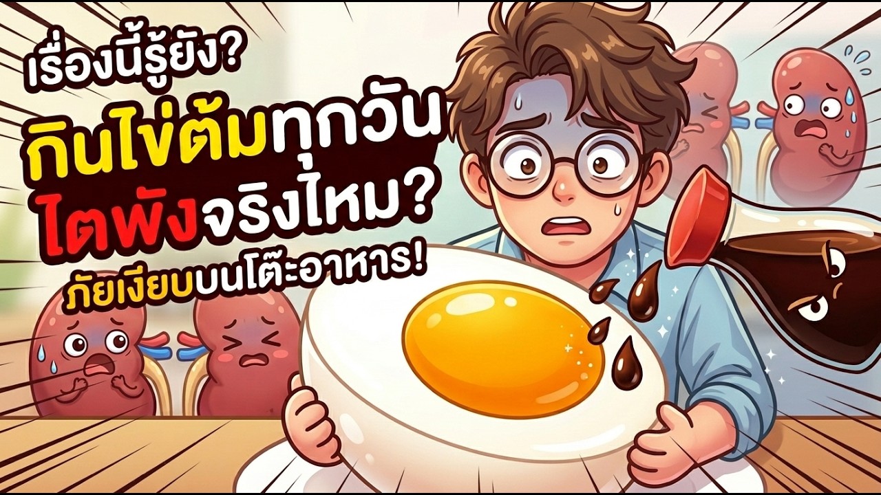 เรื่องนี้รู้ยัง? กินไข่ต้มทุกวัน ไตพังจริงไหม? เผยภัยเงียบที่ซ่อนอยู่บนโต๊ะอาหาร