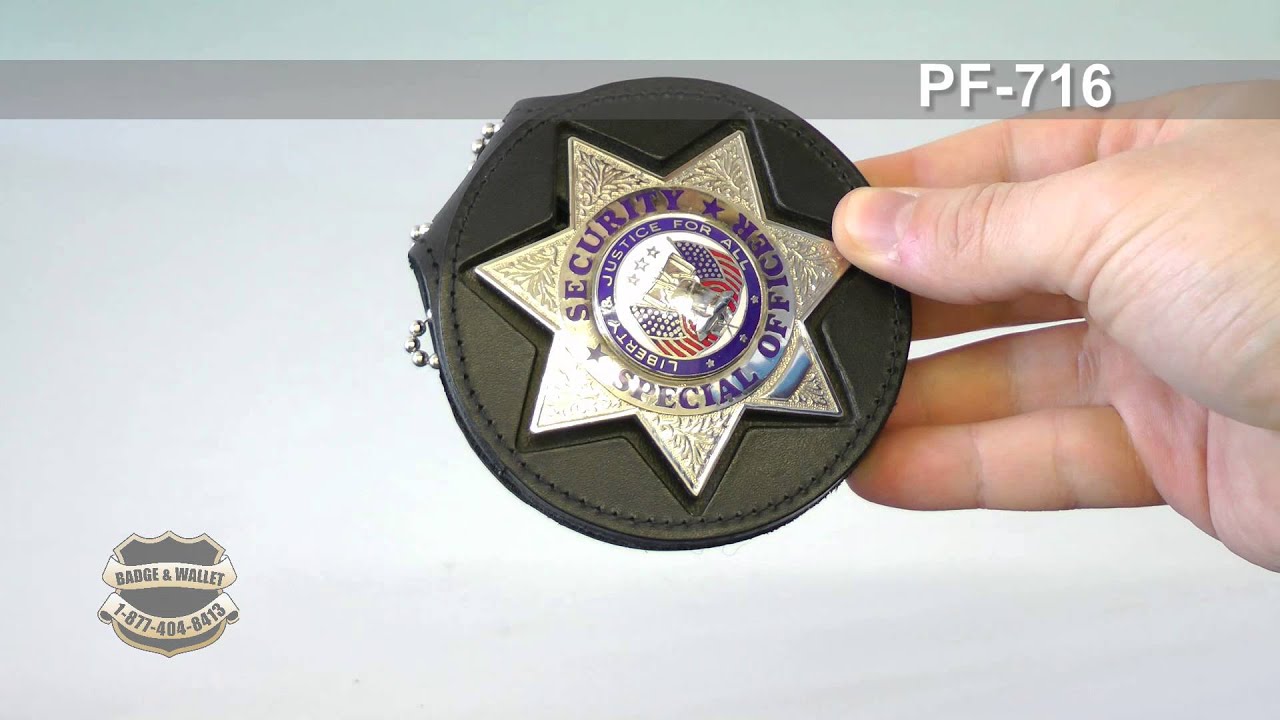 Badge and Wallet: Perfect Fit USA Recessed Belt Clip Badge Holder - Multiple Shapes (716)