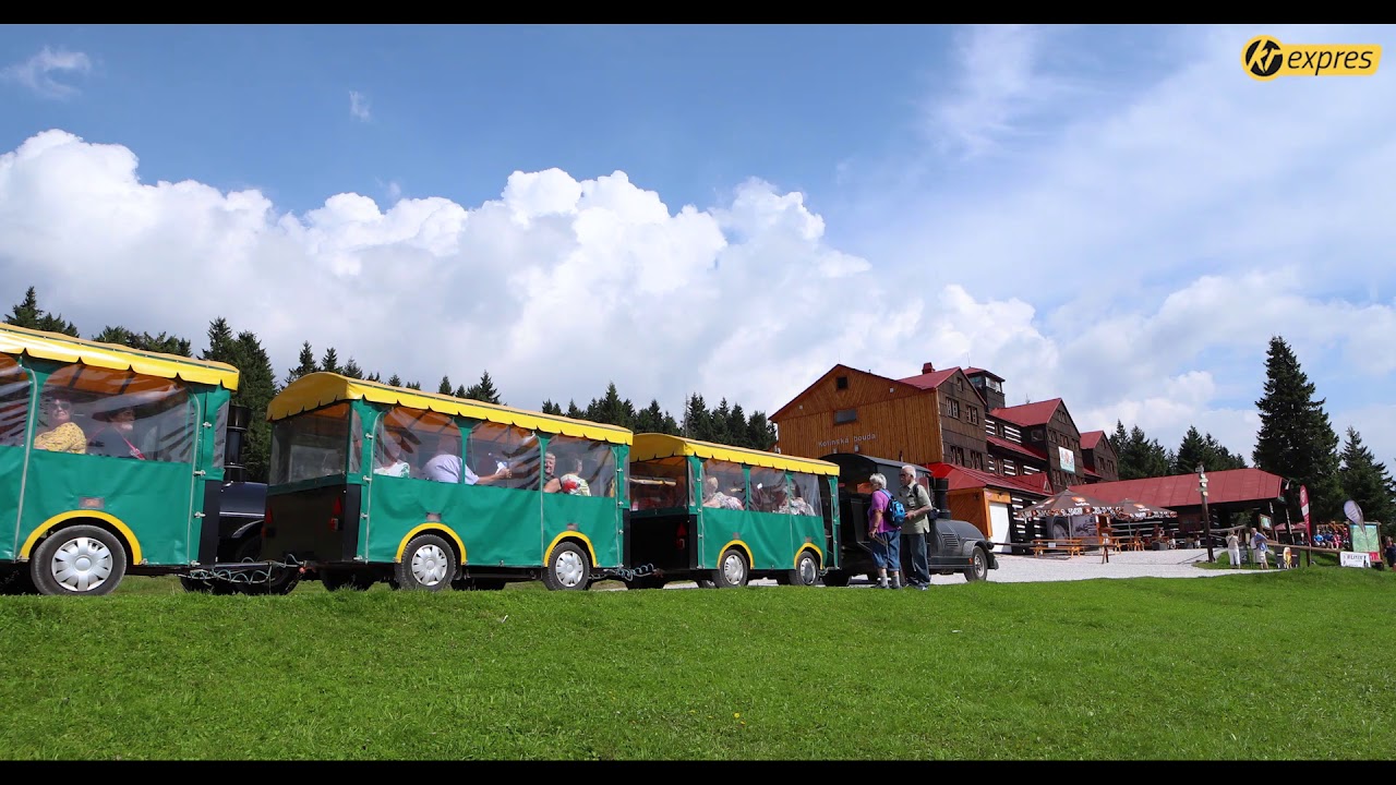 vyhlídkový vláček kr-expres, trasa Pec pod Sněžkou