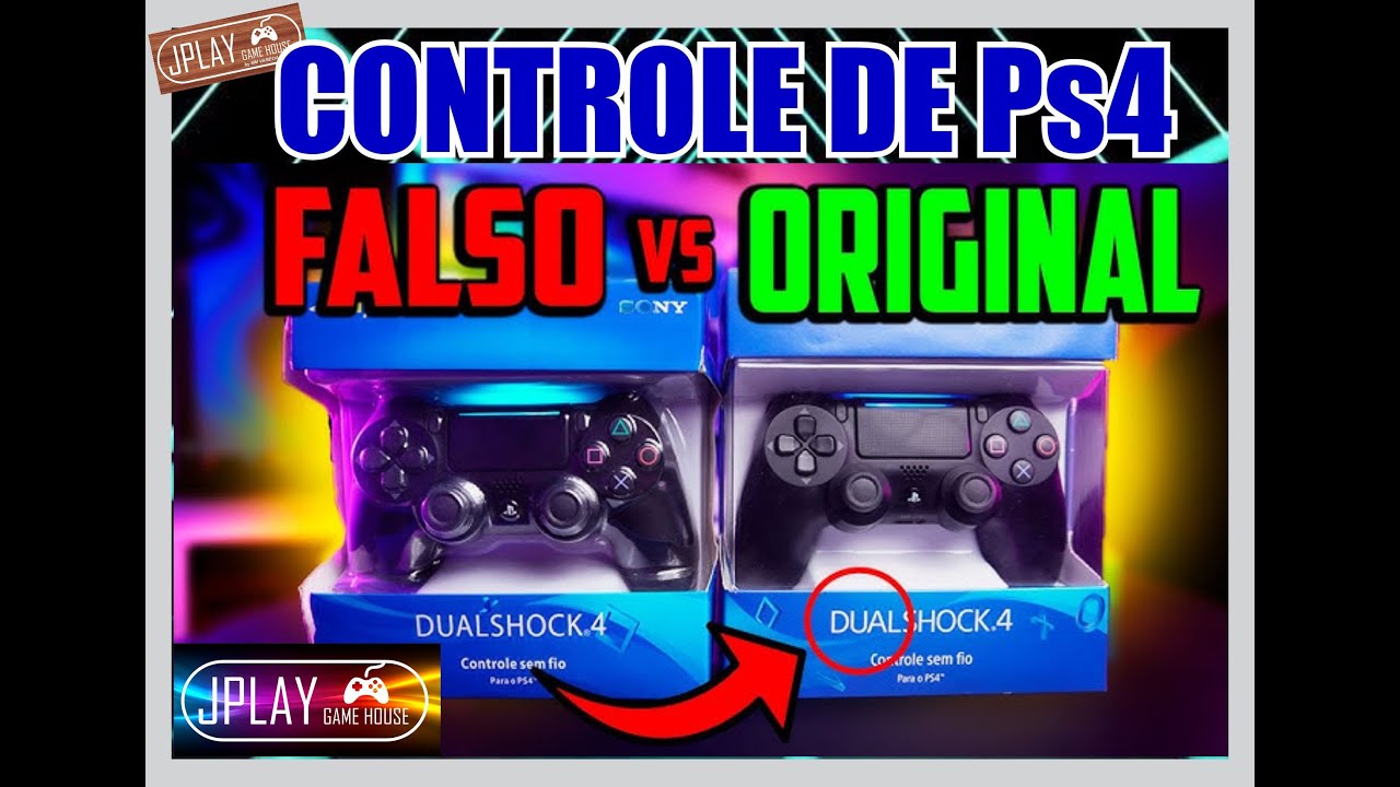 CONTROLE PS4 FALSO. COMO SABER SE O CONTROLE PS4 É PIRATA? CONTROLE PLAYSTATION 4 RÉPLICA.