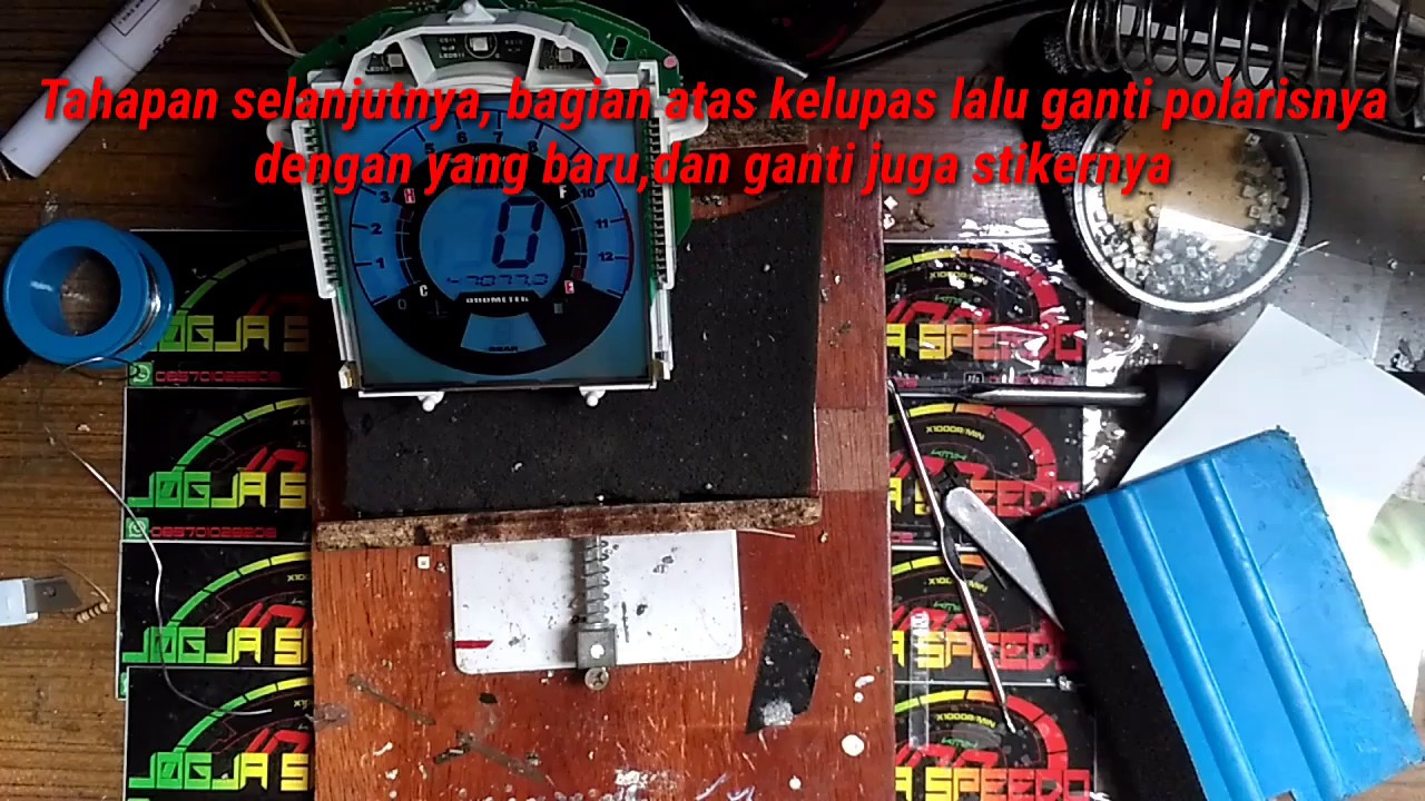 Tutorial memperbaiki speedo cs1 yg sunburn dan ganti warna