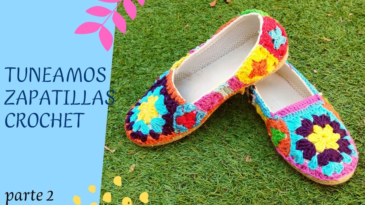 Zapatillas Crochet👟 💚 como customizar ,tunear o personalizar 🤩 parte 2