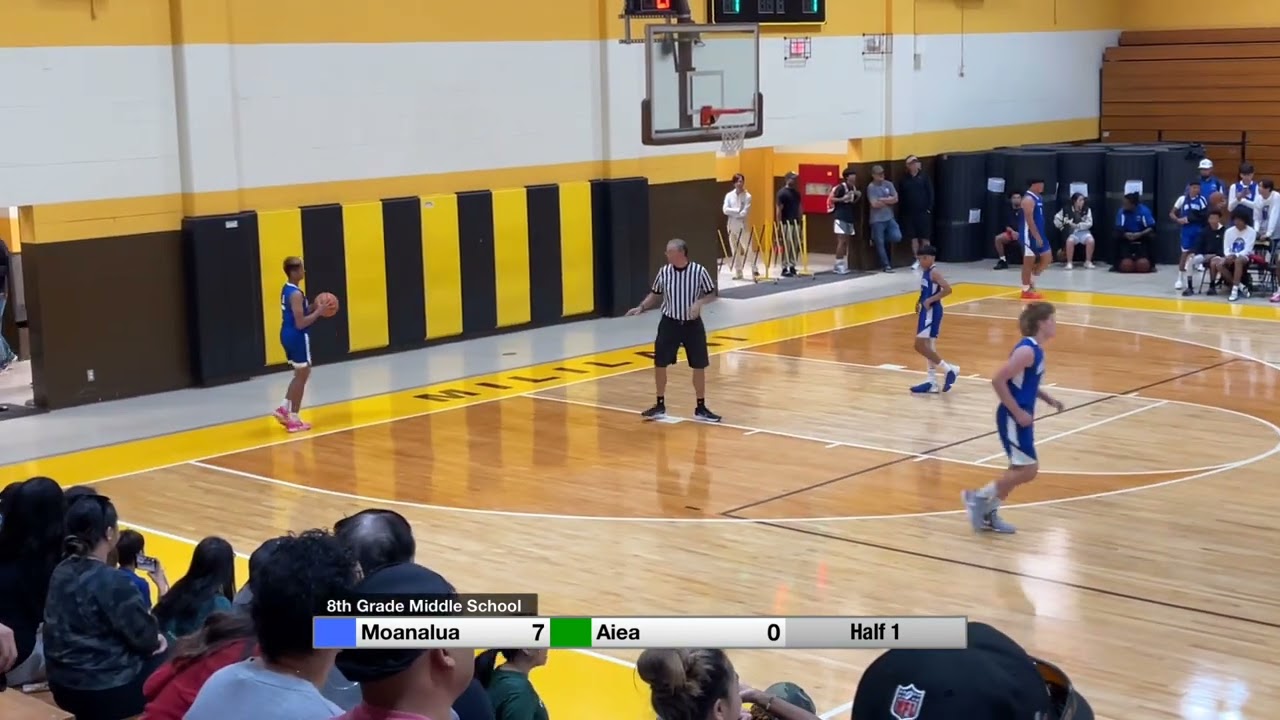 Moanalua vs Aiea 8th grade basketball @ Mililani HS gym 2/3/24