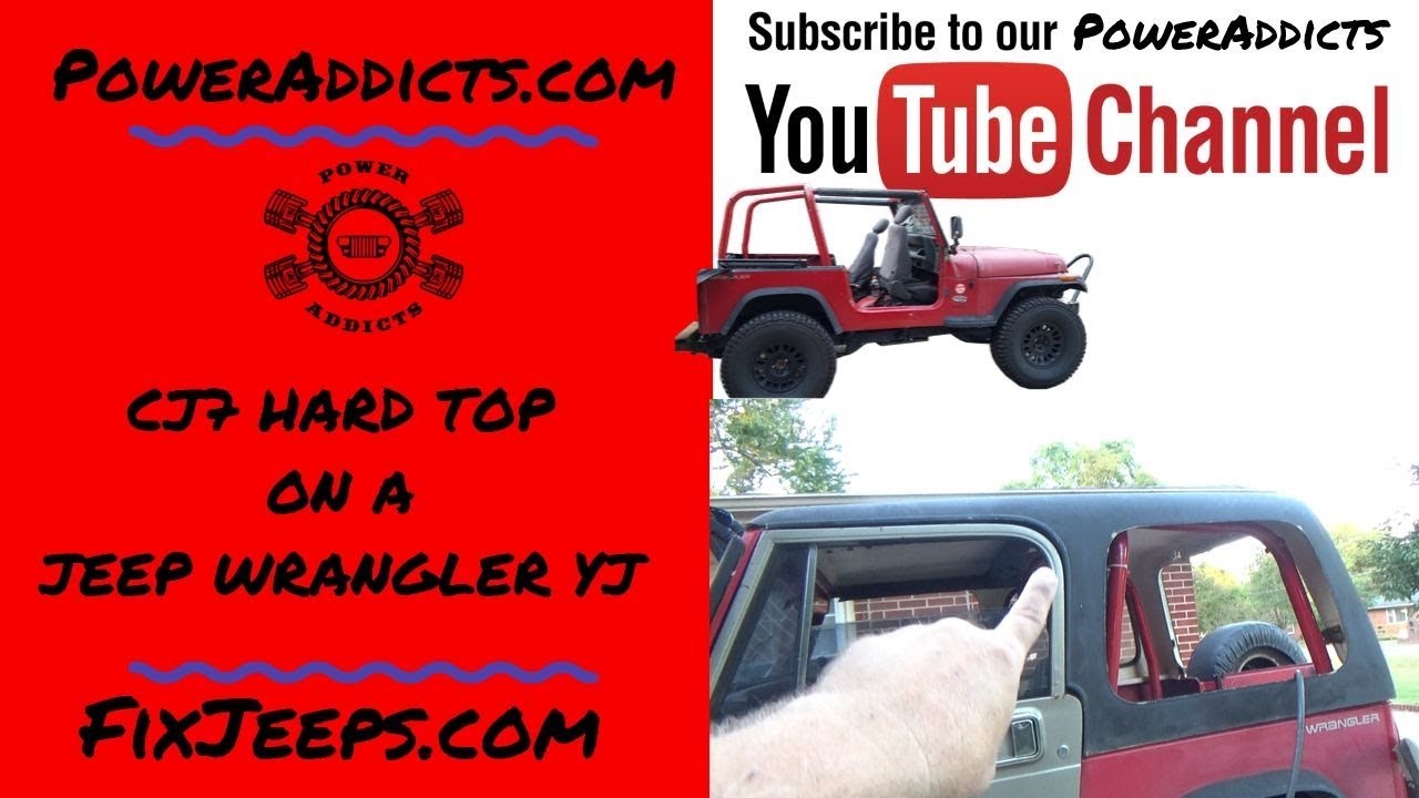 Jeep Wrangler YJ - CJ7 top on a YJ #jeephardtop #wranglerhardtop