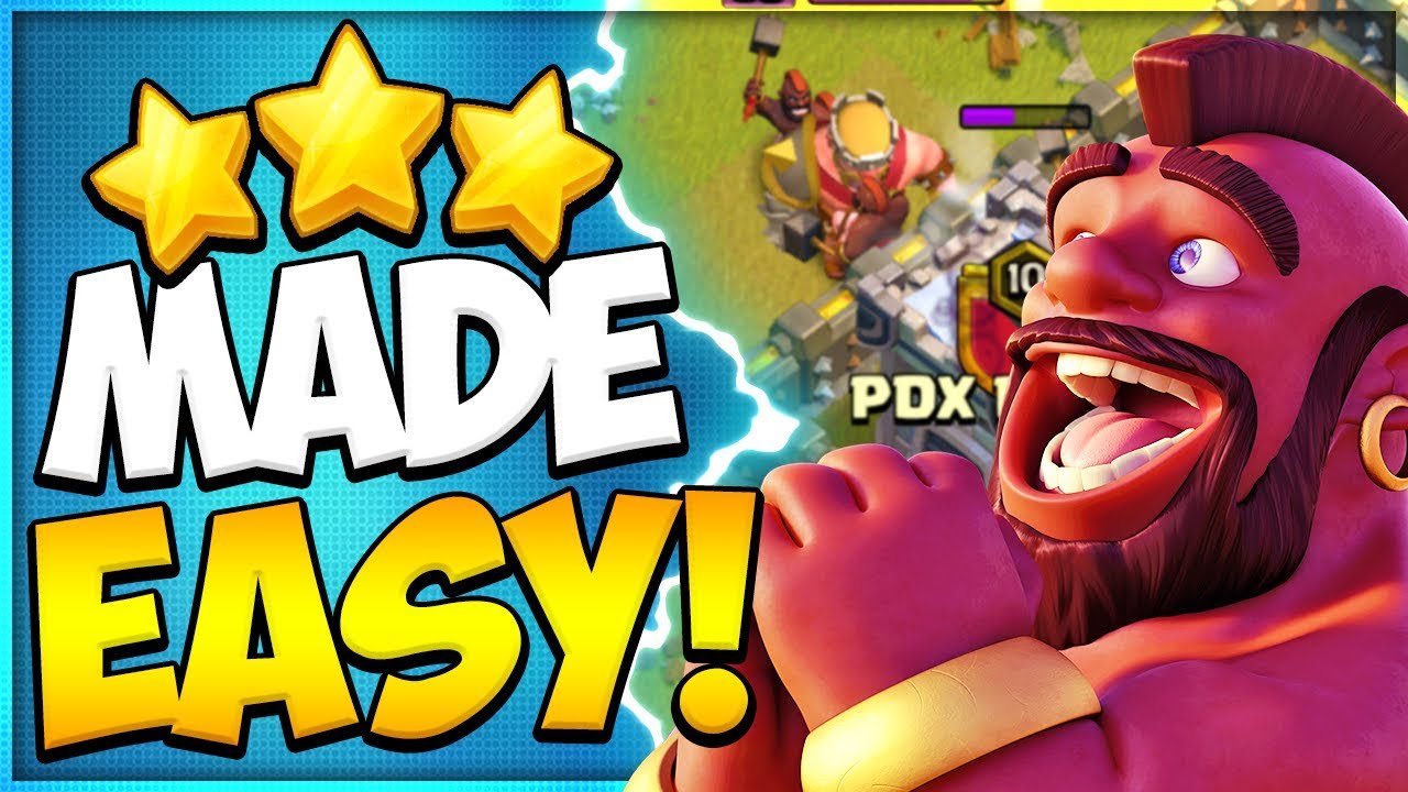 Easy Hog Rider Attack Strategy! How to Not Suck with Hogs at TH9 in Clash of Clans
