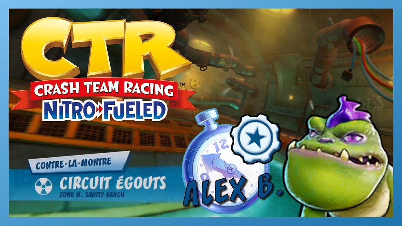 CTR - Battre Beenox en contre la montre - Circuit Égouts (Vitesse)
