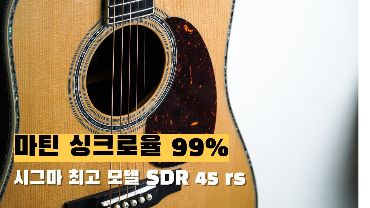 마틴 싱크로율 99%에 가깝습니다. 구경만하던 기타를 합리적으로 구매하기, 시그마 SDR 45 RS [어그먼트]