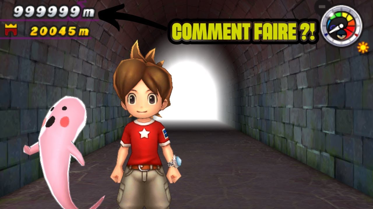 TUTO : Comment ATTEINDRE 999 999m dans le tunnel sans fin de YO-KAI WATCH 2 !