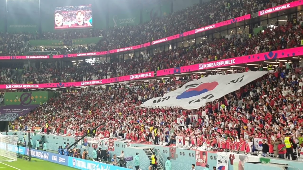 [대한민국 vs 포르투갈] 애국가 지창카타르 월드컵 | Korea National Anthem against Portugal. Qatar 2022