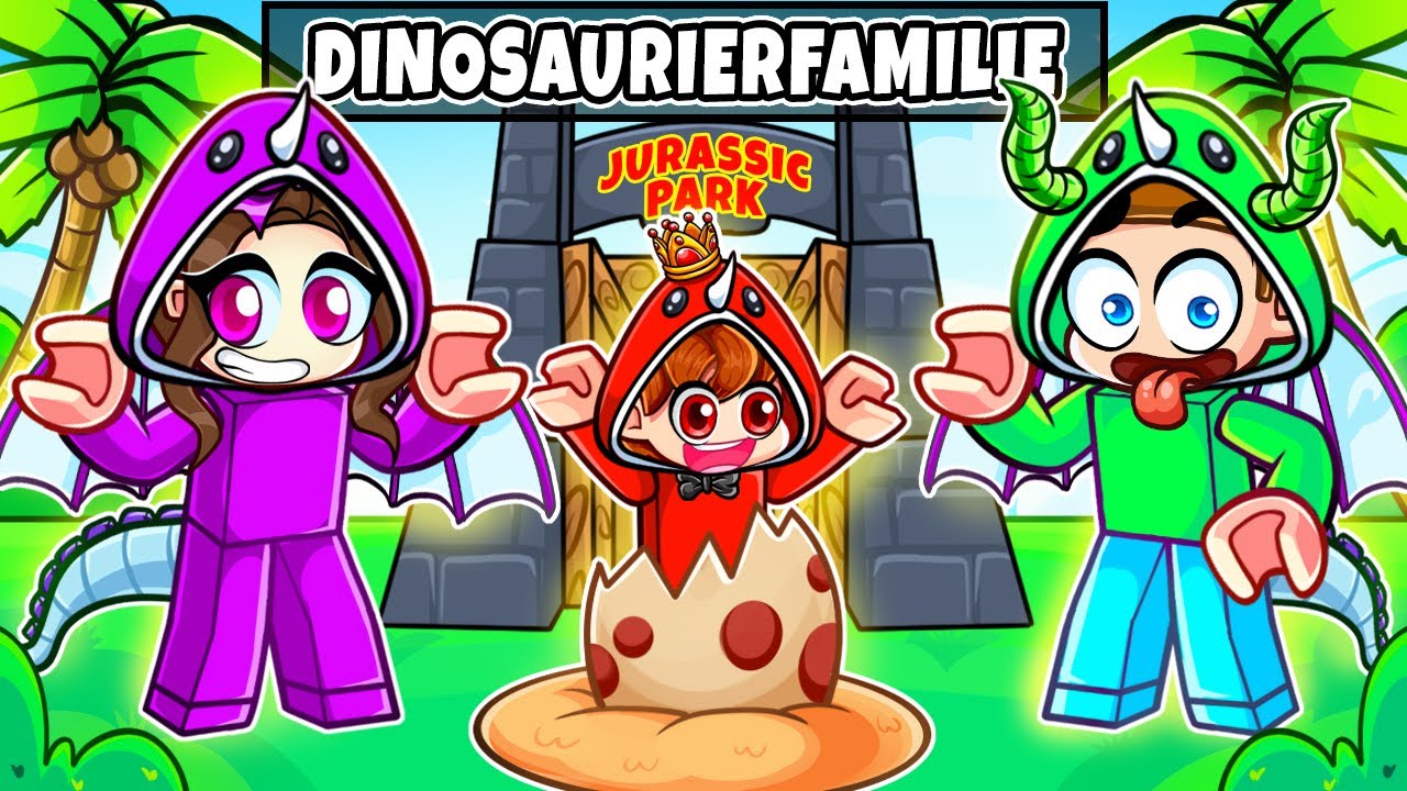 Eine DINOSAURIER FAMILIE haben in Roblox!