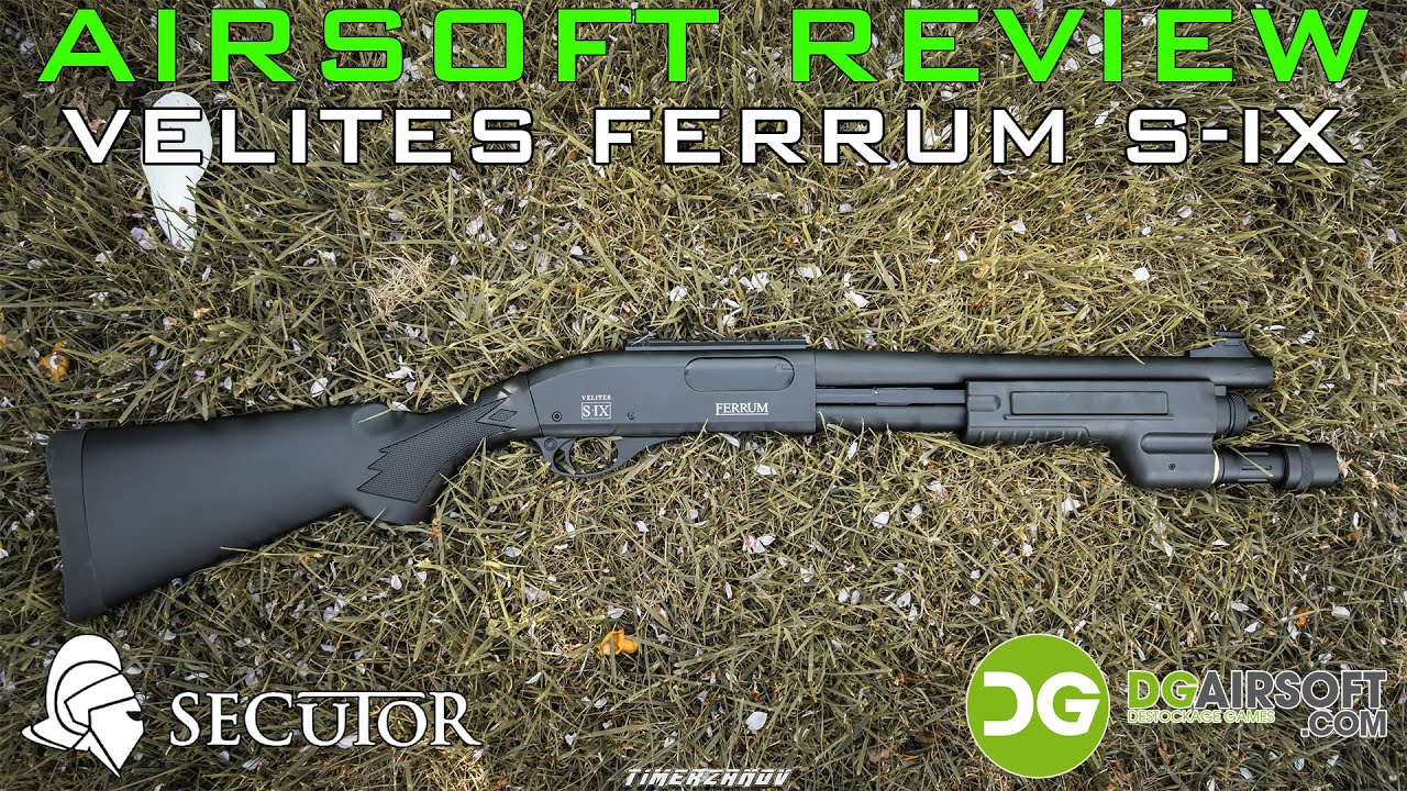 Airsoft Review #350 Secutor Velites Ferrum S-IX (M870) Spring Shotgun (DG Airsoft) [FR]