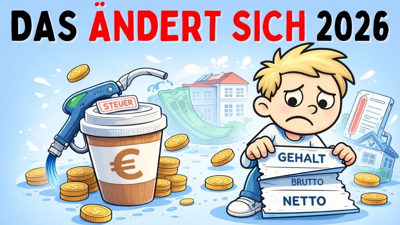 Deutschland 2026 - so schröpft dich der Staat immer mehr.