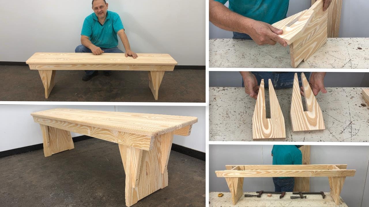 Banco de Madera Extremadamente Resistente Y Fácil de hacer - Tutorial de carpintería