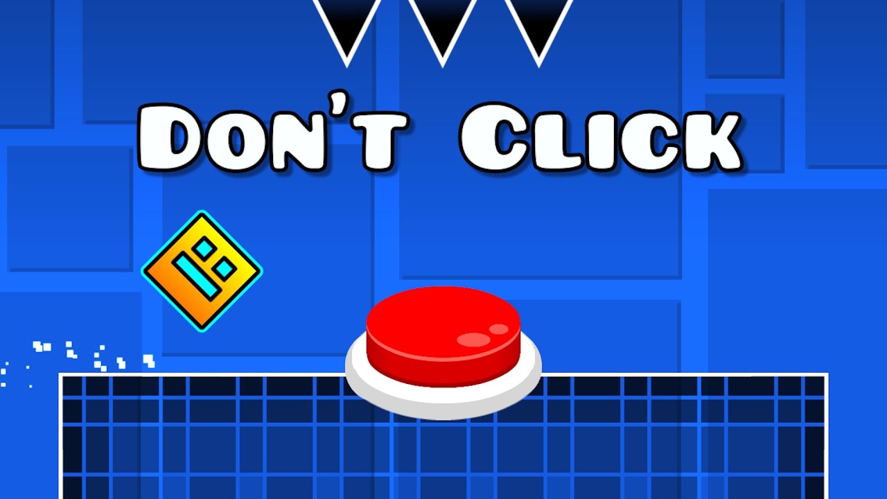 CLICK THE BUTTON Game in Geometry Dash