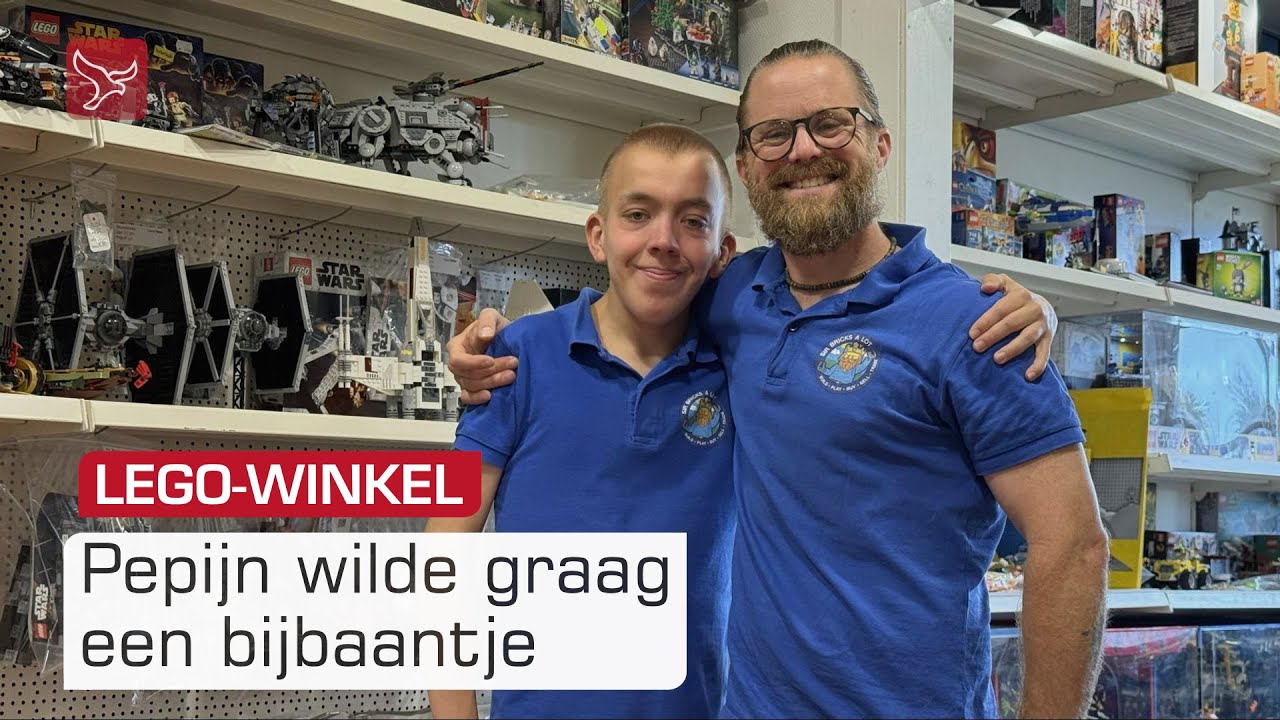 Vader begint tweedehands Lego-winkel, zodat zijn zoon ook kan werken | Omroep Flevoland