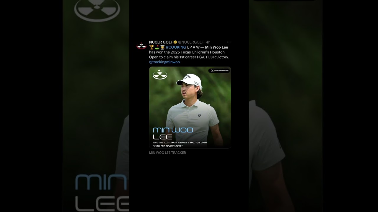 Min Woo Lee Houston Open 2025 | 