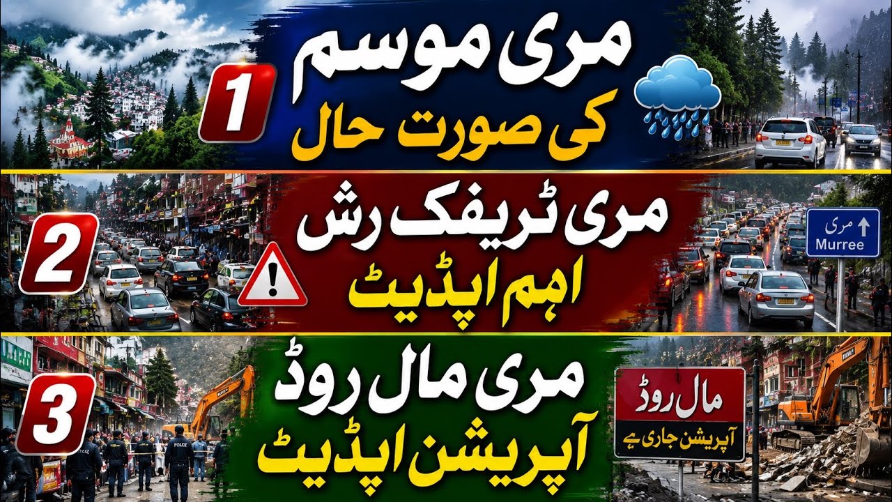 Murree Latest Updates Today | Weather, Traffic Rush & Mall Road Operation | Complete Details