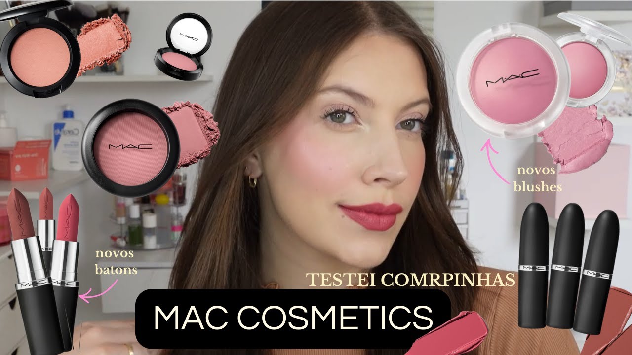 COMPRINHAS MAC COSMETICS | Batom Macximal, Blush Glow Play Mac e Blush em Pó MAC 🖤