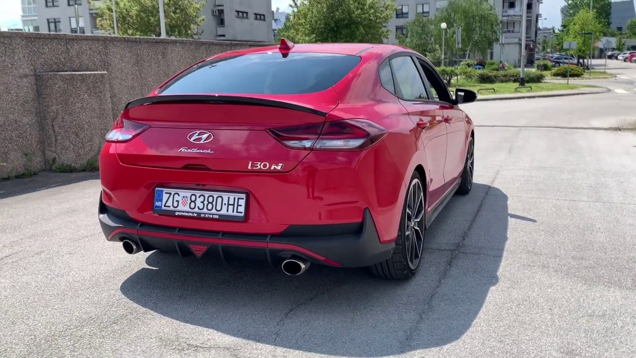 Hyundai i30 N Fastback сумасшедший EXHAUST звук, треск и удары в туннелях (производительность)