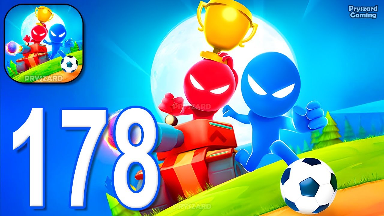Stickman Party - Gameplay Part 178 Tournament Mode 1 2 3 4 Players Free Random MiniGames Update